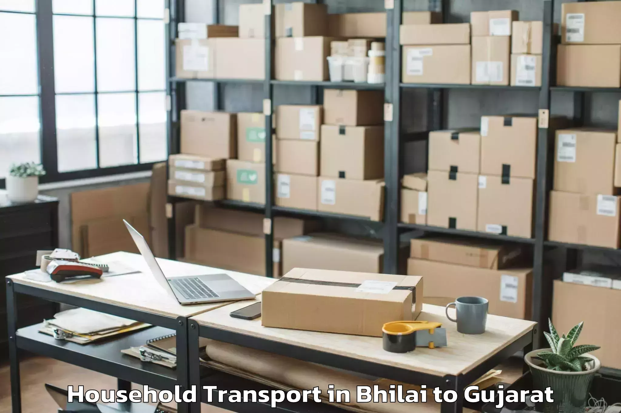 Hassle-Free Bhilai to Gandhinagar Household Transport